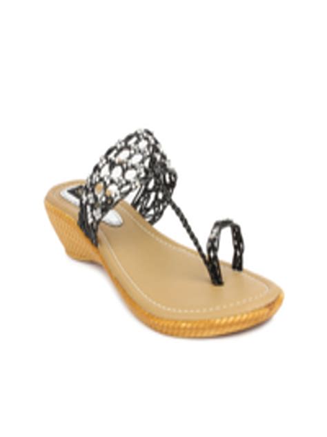 Buy Shoetopia Black Sandals Heels For Women 1431049 Myntra