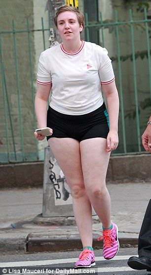 Lena Dunham Displays Legs In Shorts As She Films Girls In New York