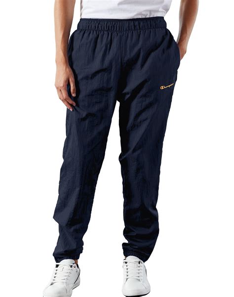 Champion Synthetic Life Nylon Warm Up Pants In Navy Blue For Men Lyst
