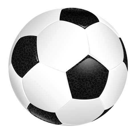 A round, black and white ball used in the game of soccer, which is known as football in much of the world. Soccer Ball Transparent PNG Clipart | Imágenes deportes ...