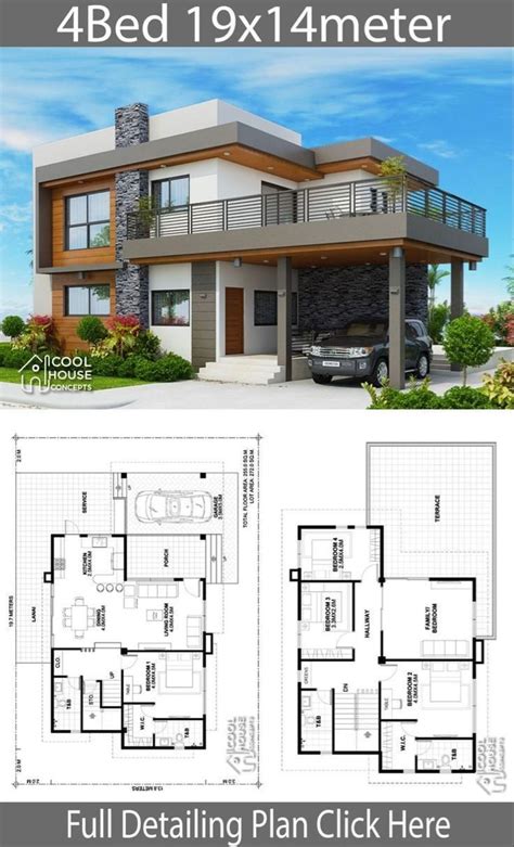 Planos Y Fachadas De Casas Storey House Design House Floor Design
