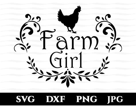 Farm Girl Svg Cut File Silhouette Svg Cricut Svg Vegan Svg Etsy My