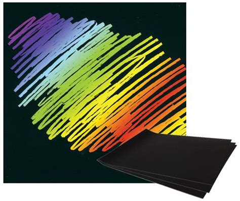 Scratch Art Rainbow Paper A4 Educational Art Supplies