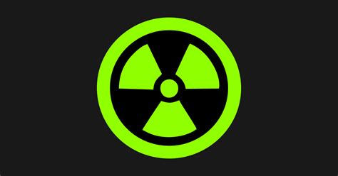 Green Radioactive Radioactive Symbol Sticker Teepublic Uk