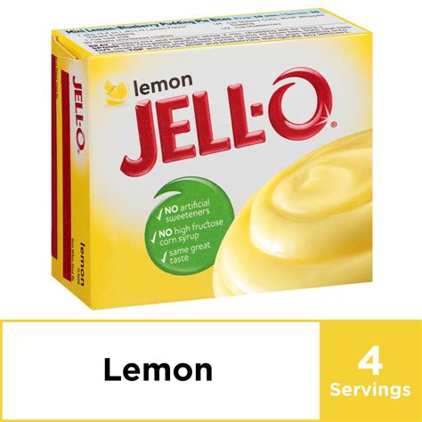 Jell O Lemon Instant Pudding Mix 34 Oz Box