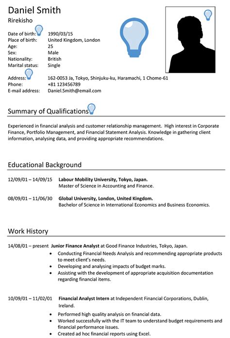 Resume Sample In Japan Japanese Resume Teacher Sample Free Resume Sampel