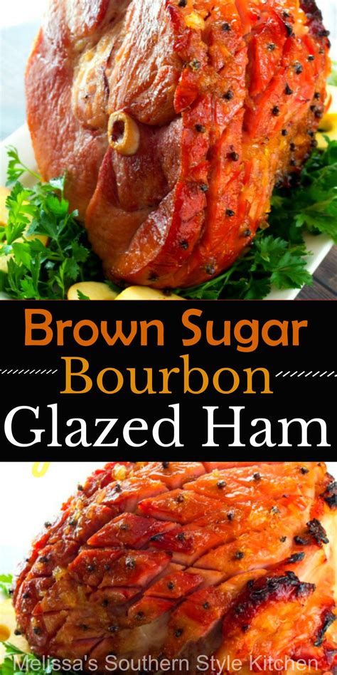 Brown Sugar Bourbon Pineapple Glazed Ham