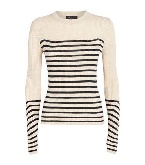 womens rag and bone multi breton striped kate sweater harrods uk
