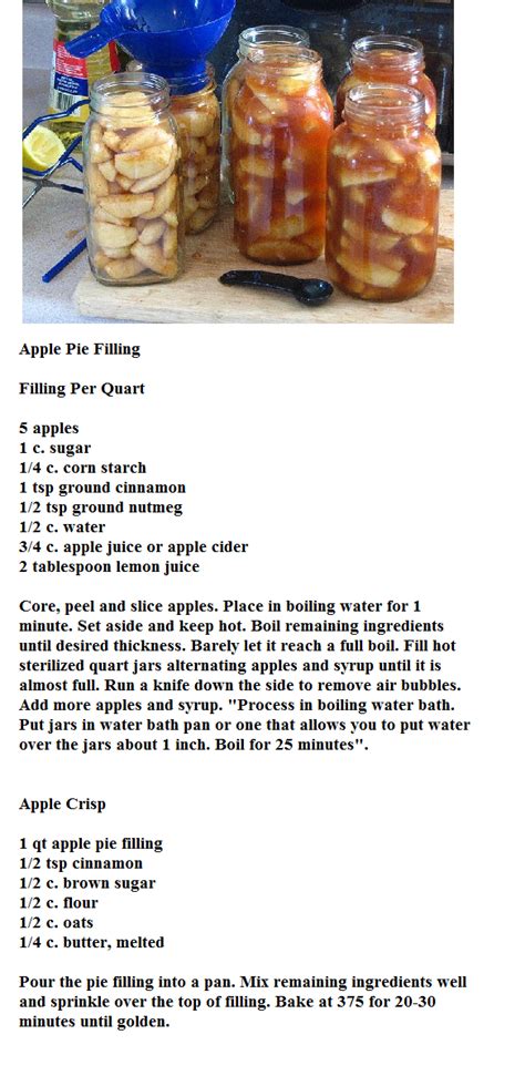 This apple pie filling recipe can be used right away for a classic american dessert, or it can be canned for use later on! Pin by Deanne Moser on Food and Drinks | Canning recipes ...
