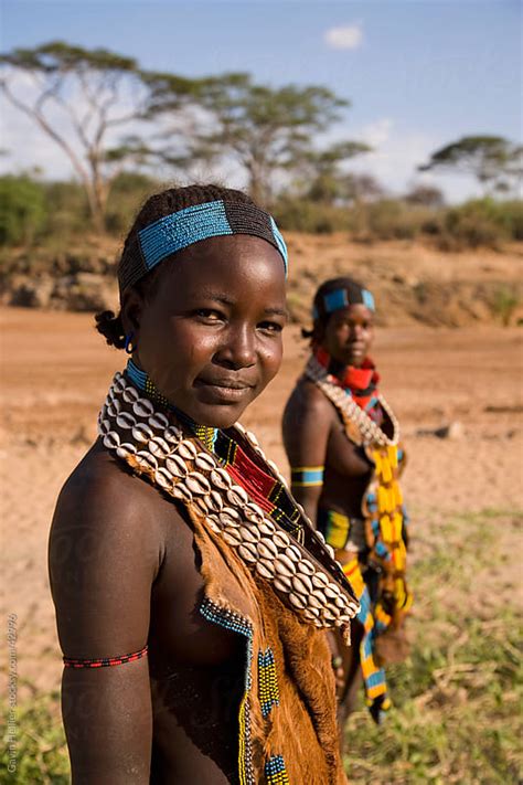 Portrait Of Women Of The Hamer Tribe Lower Omo Valley Southern Ethiopia Africa By Gavin