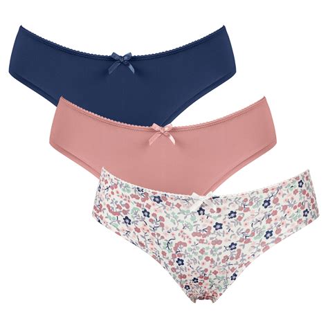 Charmo Women Lace Cute Underwear Floral Lingerie Bikini Panties Pack Of