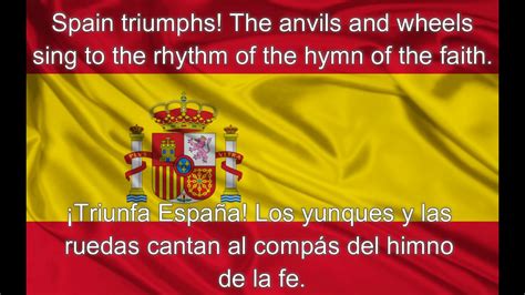 Marcha Real Spain National Anthem Spanishenglish Lyrics Youtube