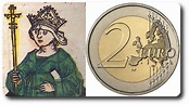 Eslovenia. 2€ cc 2014 "600 Años coronación Bárbara de Celje ...