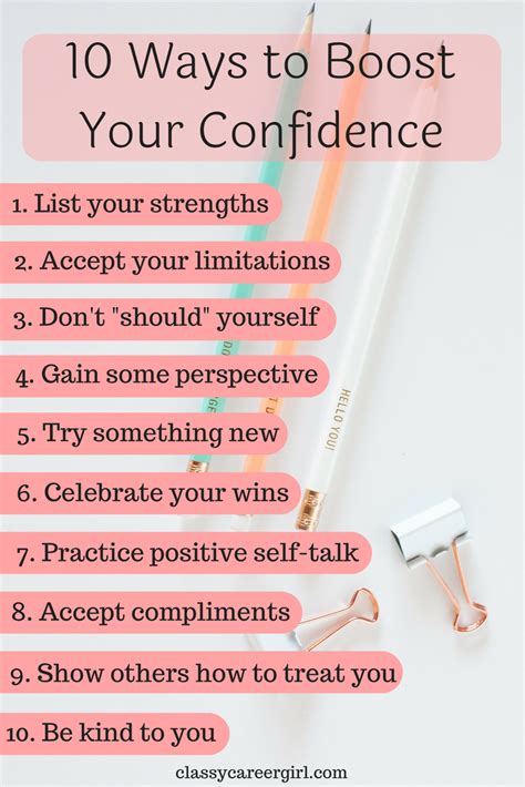 10 ways to boost your confidence classy career girl self confidence tips self confidence