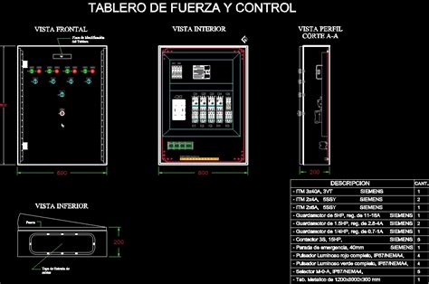 Free Download Hd Control Panel Layout Cad Block And Typical Drawing