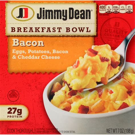 Jimmy Dean Bacon Egg And Cheese Breakfast Bowl 7 Oz