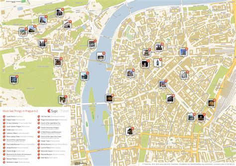 Prague Printable Tourist Map Sygic Travel
