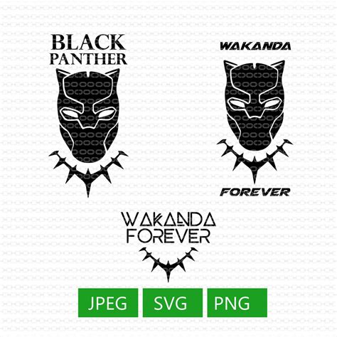 Wakanda Forever Svg Black Panther Svg Rest In Power Etsy