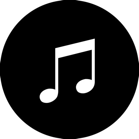 Music Black Circular Button Svg Png Icon Free Download 41510