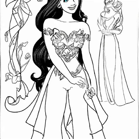Desenhos De Princesas Da Disney Para Imprimir E Colorir