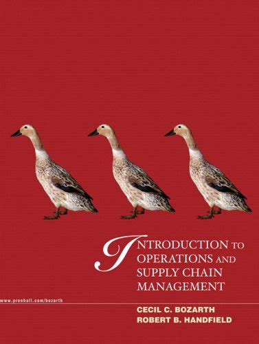 Introduction Supply Chain Management Von Robert Handfield Zvab