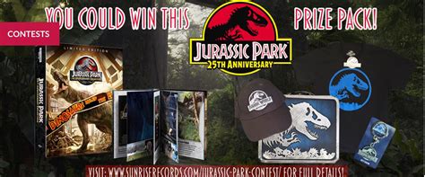 Sunrise Records Jurassic World Contest Win A 25th Anniversary Jurassic