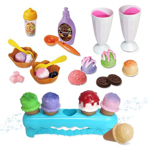 Kidzlane Color Changing Ice Cream Set With Stand