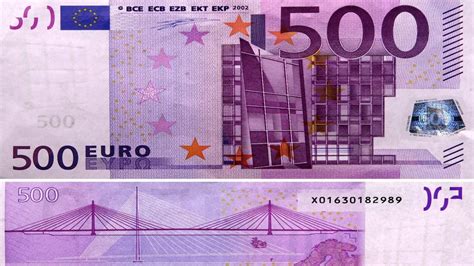 Euroscheine die neuen hunderter und zweihunderter sind da. 500 euro schein ausdrucken | 100 Euro Schein Zum Ausdrucken