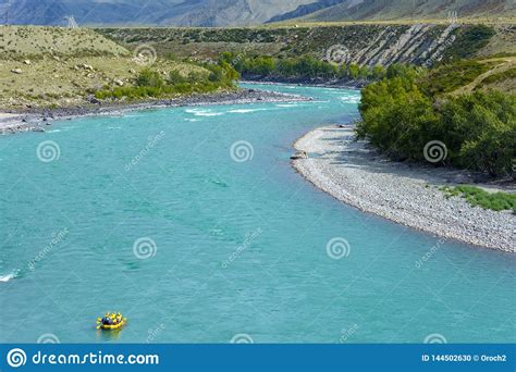 Rafting On The Katun River In The Altai Mountains Stock Photo Image