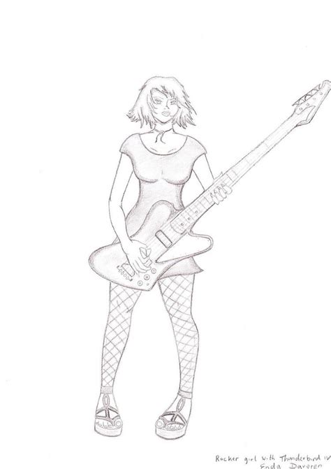 bass guitar girl by ifrit62 on deviantart