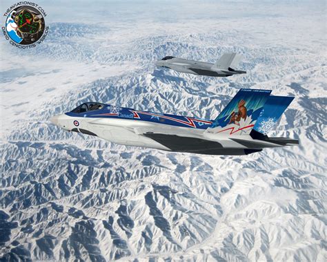 Here Is How A Royal Canadian Air Force F 35 In Special Color Scheme