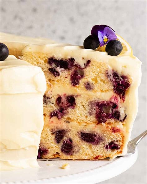 Blueberry Cake With Lemon Frosting Recipetin Eats