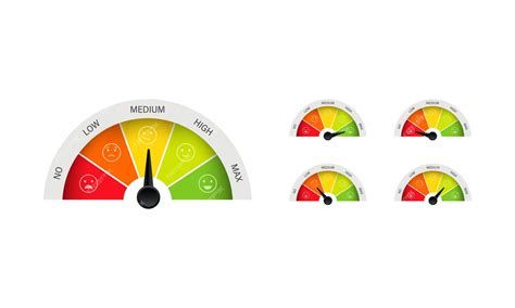Premium Vector Risk Icon On Speedometer Low Medium And High Level Risk