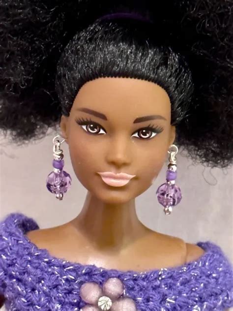 Mattel African American Fashionista 105 Curvy Barbie Doll Wearing Ooak Outfit 999 Picclick