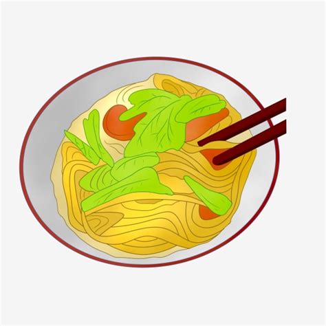 Delicious Noodle Cartoon Illustration Delicious Noodles Cartoon