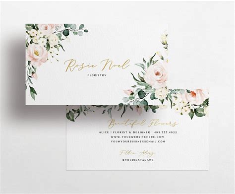 Editable Business Card Business Card Design Boutique Etsy Canada