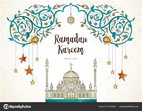 Ramadan Kareem Vector Ramadan Kareem Greeting Vector Poster Vector