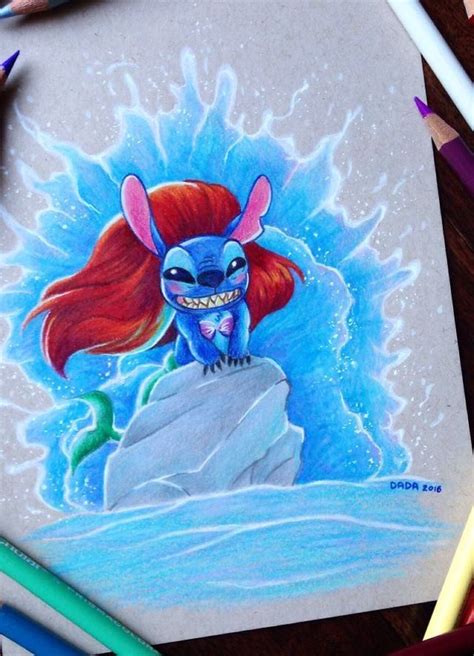 This Artist Loves Drawing Stitch Mash Ups And Its Glorious Stitch