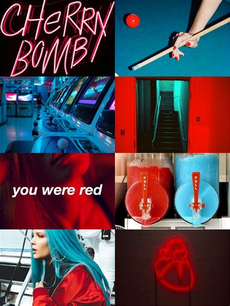 Neon Red And Blue Aesthetic Iphone Wallpaper Red Aesthetic Aesthetic