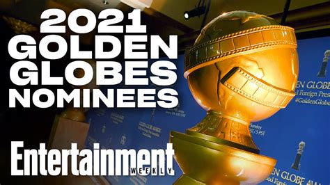golden globes 2021 the complete list of nominees entertainment weekly youtube