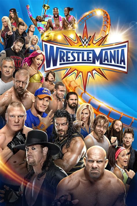 Wwe Wrestlemania 33 2017 The Poster Database Tpdb