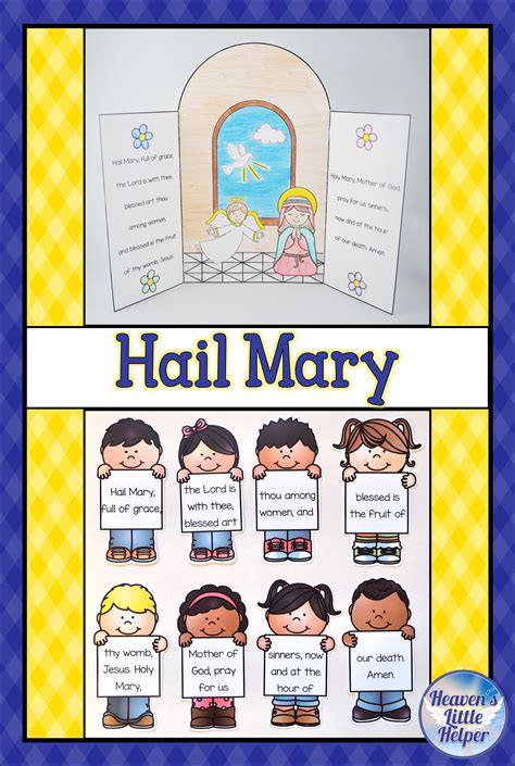 Help Your Catholic Students Learn The Words To The Hail Mary With This