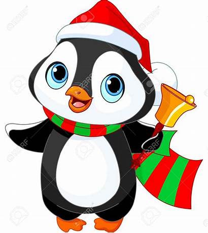 Penguin Christmas Clipart Jingle Vector Bells Bell