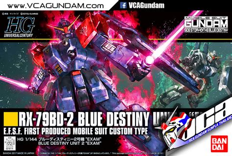 Bandai® Hg Blue Destiny Unit 2 Exam Vca Gundam Inspired By