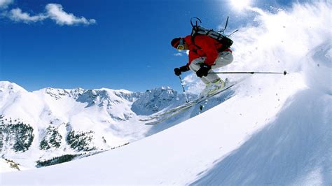 Skiing Winter Snow Ski Mountains Wallpapers Hd Desktop And Mobile