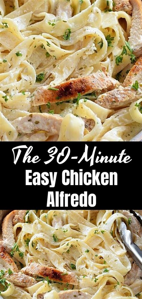 The 30 Minute Easy Chicken Alfredo Howtocook