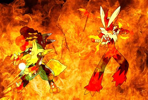 Mega Evolutions Lucario And Blaziken By Mrdexterproduction On Deviantart