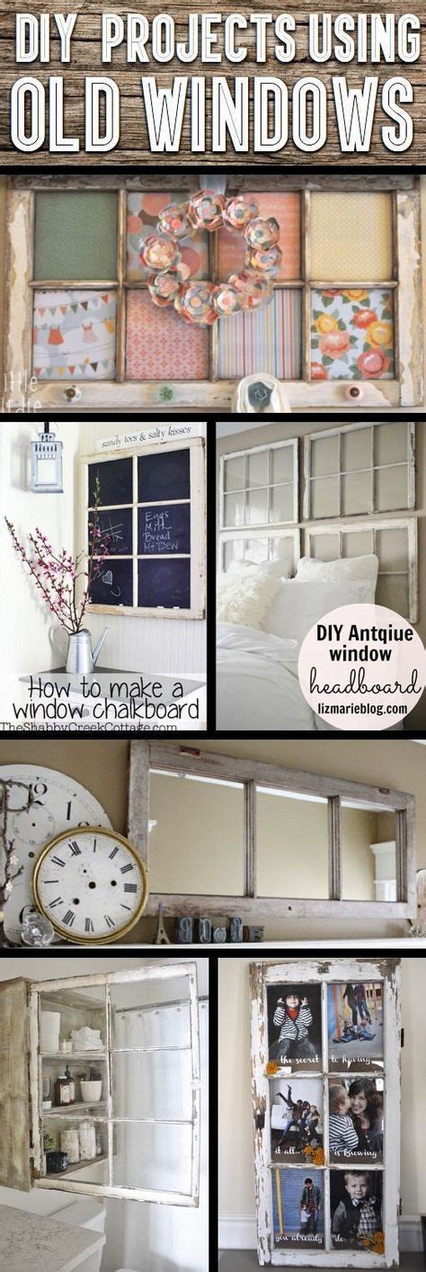 30 Diy Craft Projects Using Old Vintage Windows Cute Diy Projects