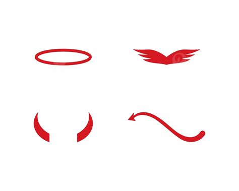 Devil Angel Logo Fire Tail Horn Vector Fire Tail Horn Png And Vector
