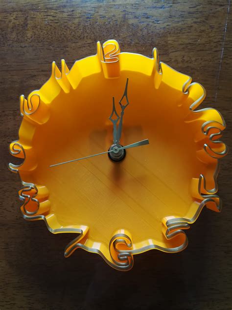 Wavy Clock By Dan The 3d Printing Dad Download Free Stl Model